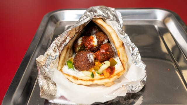 Falafel gyro.
