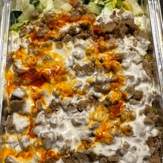 Lamb over rice