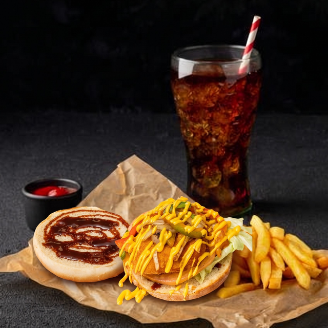 Son of a bun combo w fries/soda.